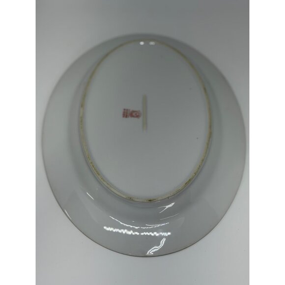 VTG Noritake Azalea 12"x9" Oval Serving Platter Floral Handpainted Japan Made - Picture 6 of 9